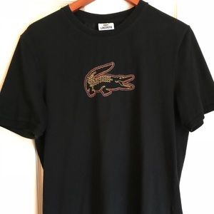 Lacoste Mens T-shirt Size 4 - Black